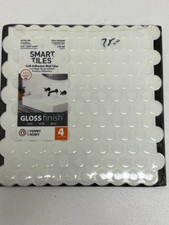 Vinyl 4 Pack Peel and Stick Kitchen and Bathroom Wall Tile Backsplash