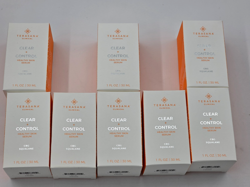 8 Terasana Clear + Control Serum für gesunde Haut 1 flüssige Unzen NEU IM KARTON - CBG Squalan - Bild 6 von 13