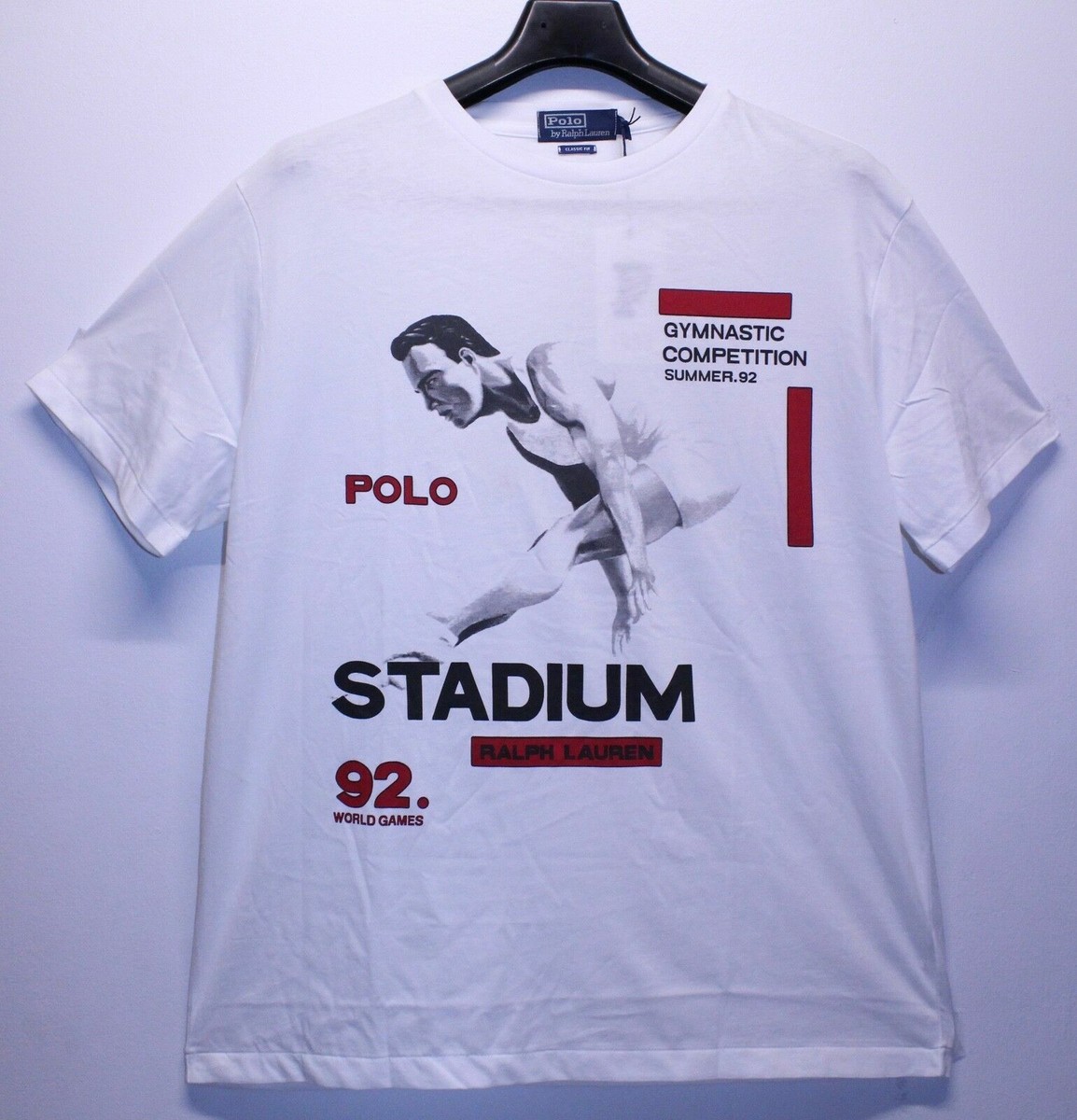 Polo Ralph Lauren Stadium Gymnastics 1992 White S/S Tee
