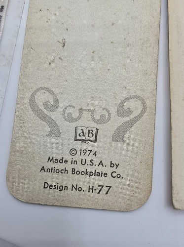 lot of 13 1970's Antioch Bookplate religious bookmarkers - Picture 7 of 9