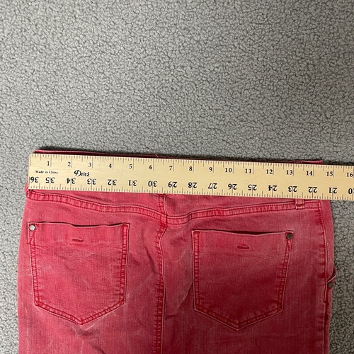 Holding Horses Jean denim Pencil Skirt Womens Size 27 Faded Red - Picture 8 of 9