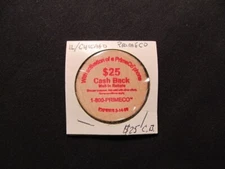 Chicago, Illinois Wooden Nickel Token - PrimeCo Wooden Nickel $25 Cash Back Coin