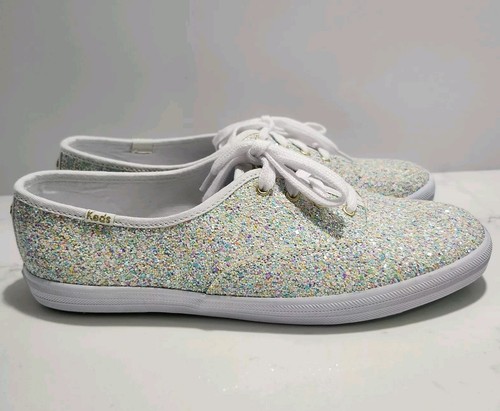 Keds Sneaker X Magnolia Bakery Glitzer weiß bunt Damengröße 9,5