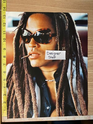 Lenny Kravitz 1998 Vintage Book Photograph Head Shot Glasses
