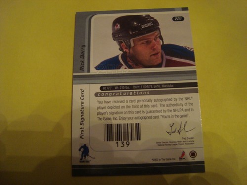 2001 02 BE A PLAYER SIGNATURE SERIES #230 Mark Bell Autograph Chicago - Picture 4 of 12