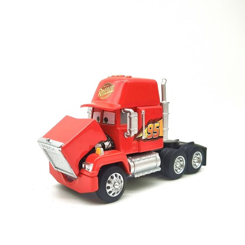 DISNEY PIXAR CARS McQueen Mack WITH OPEN HOOD.MILES AXELROD COM CAPO ABIERTO - Picture 7 of 9
