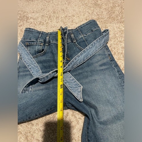 Veronica Beard Marlene Corset Straight Leg Jeans Size 32 REPLACED BELT - Picture 8 of 9