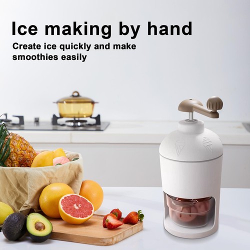 Manual Home Ice Crusher Kit Hand Crank Ice Shaver Machine With Frozen Mold - Picture 6 of 12