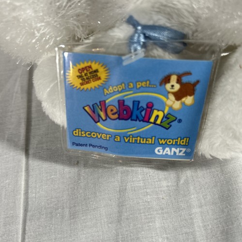 GANZ Webkinz White Rabbit HM078 Plush New with Unused Code - Picture 4 of 5