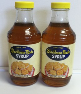 blackburn made syrup two pint glass containers ebay tj blackburn syrup works