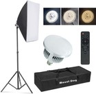 Softbox Lighting Kit, Photography Studio Light with 19.7"X27.5" Reflector and 3