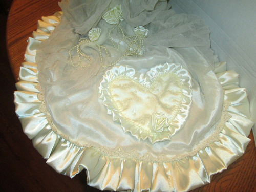 Franklin Heirloom  22"  Antique Reproduction Jumeau Triste Victorian Bride Doll - Picture 9 of 11