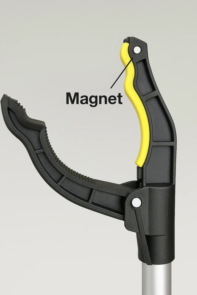 2PK Magnetic Aluminium Reacher Grabber Tool Lightweight Extendable Pick Up Stick - image 4 of 4