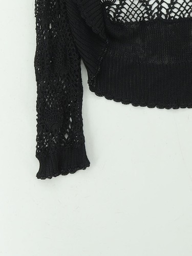Coast Women's Cardigan M Black 100% Viscose Round Neck Cardigan - Picture 4 of 5