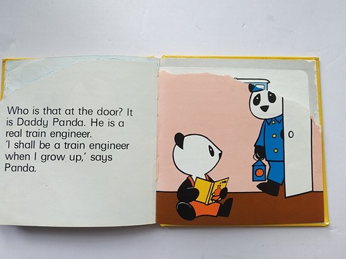 Panda the Train Engineer by Oda Taro 1983 Hardcover Acceptable - Picture 4 of 11
