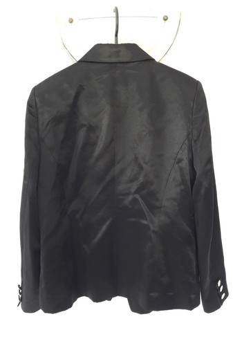 Blazer Alba Moda schwarz glänzend Satin goldene Knöpfe L/40 neu mit Etikett - Bild 3 von 7