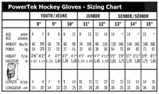 PowerTek V5.0 Tek YOUTH Ice Hockey Gloves, Flexible Full Motion Cuff