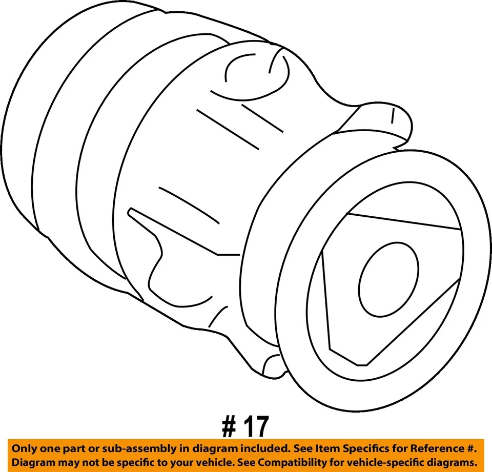 Б/у компрессор кондиционера подходит: 2007 Buick Lacrosse 3.8 класса A - Изображение 4 из 4