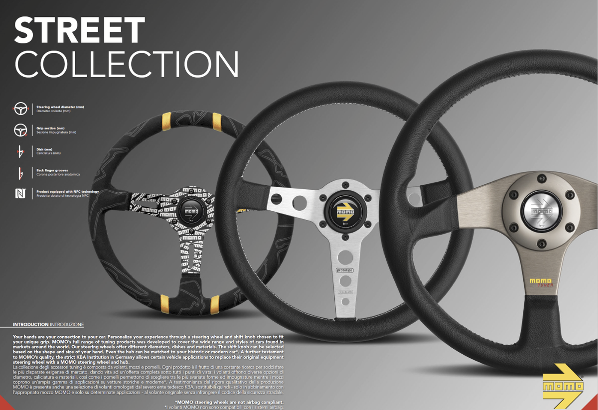 MOMO steering wheel racing model イタリア製 Genuine New MOMO ITALY STEERING PROTOTIPO Herritage 350mm