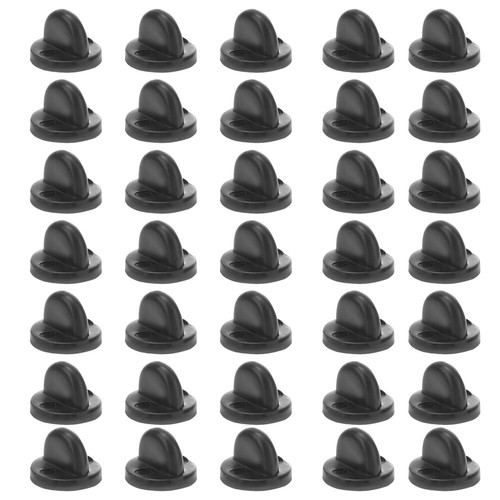 100 Pcs Fastener Pin Badge Backs Backing Holder Clasp Lapel Man Caps
