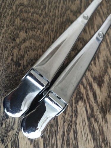 FORD ESCORT MK1 TWIN CAM RS MEXICO VAN LHD TRICO WIPER ARMS NOS BRIGHT STAINLESS - Picture 12 of 12