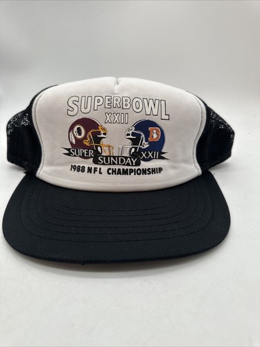 VINTAGE Washington Redskins Hat Cap Snap Back Trucker Mesh Super Bowl Yupoong - Picture 13 of 13