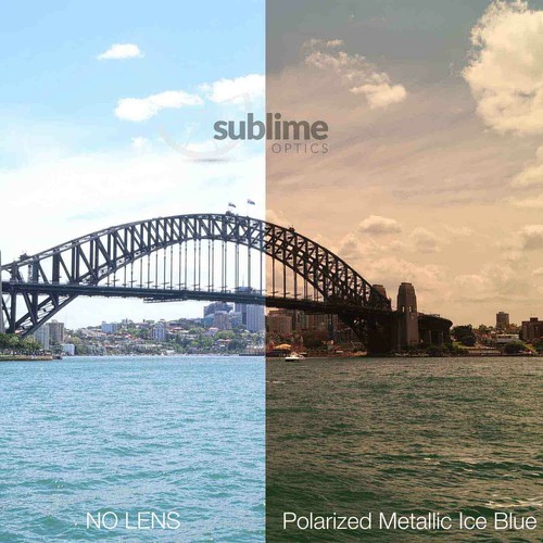 POLARIZED Metallic Ice Blue Replacement Lenses for Electric ec dc ~ blau - Picture 5 of 5