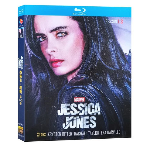Jessica Jones Season 1-3     4-Discs All Region Free New Box Set