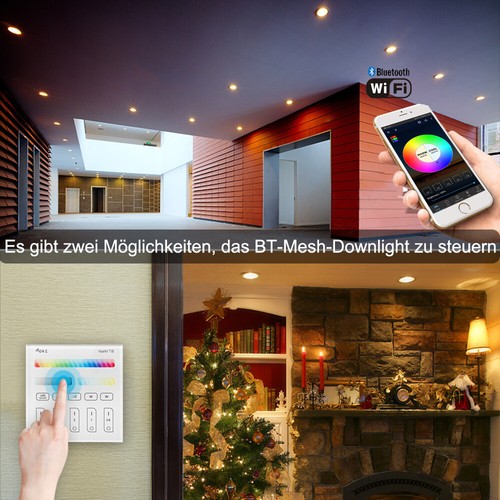 10er 5W/9W WIFI Bluetooth LED Einbaustrahler Einbau-Leuchten Lampen Spots Decken - Afbeelding 6 van 16
