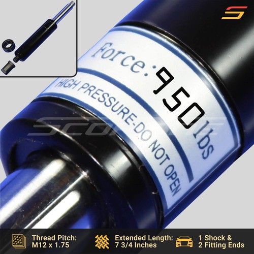 7.75" Bolt On Lambo Vertical Door Kit Shocks + End Caps, Bearings: 500-1000lbs - Picture 15 of 16