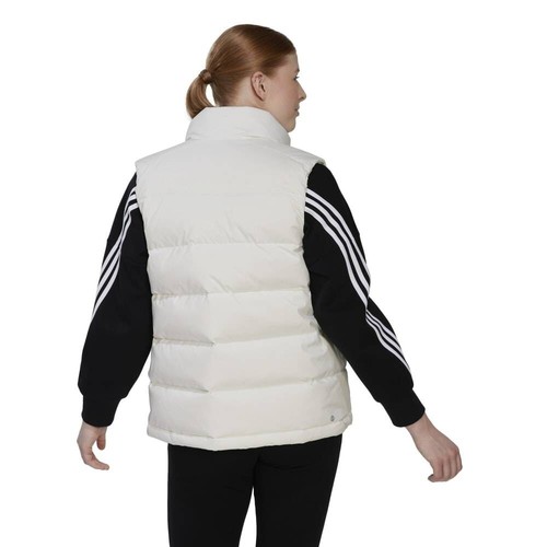 Adidas Large Women's Helionic Down Vest Gilet In White HG6278- New - Picture 4 of 14