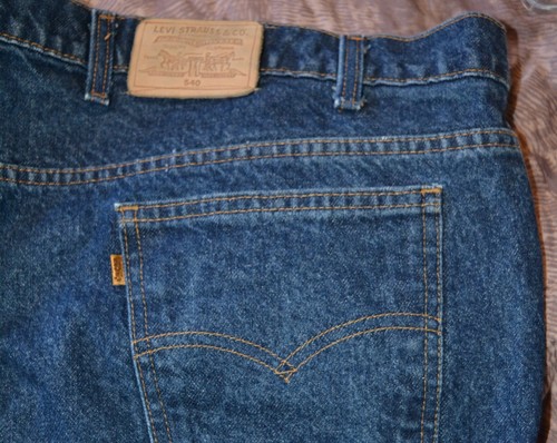 VTG Men's LEVI'S 540 DENIM Jeans 49 X 32 ORANGE TAB EUC/NM - Picture 7 of 8