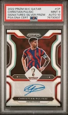 2022 SILVER PRIZM #CP CHRISTIAN PULISIC 76/199 PSA 9 AUTO 10