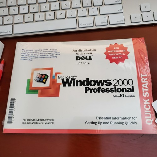 Dell MICROSOFT WINDOWS 2000 Professional W/Key Please Read Description - Picture 2 of 7