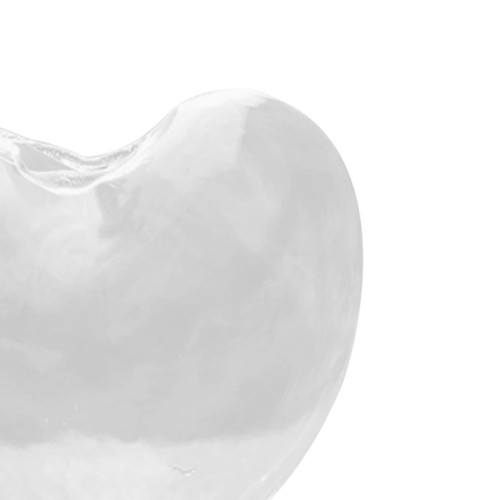 Heart Shaped Vase Clear Glass Vase Tabletop Glass Bud Vase Flower Holder Planter - Picture 4 of 7