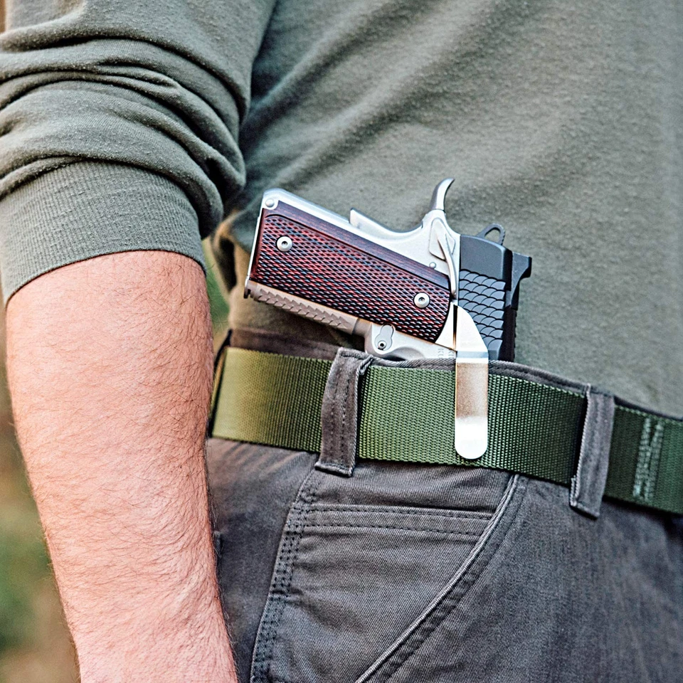 Belt Clip Holster for 1911 Officers or Defender Model Pistols ROM-B (Black)" - Image 4 of 4