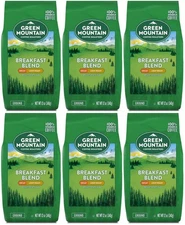 6 Bags Of Green Mountain Breakfast Blend Decaf Ground Coffee 12oz Best by 8/2O25