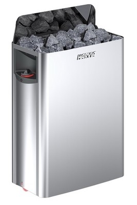 Harvia Saunaofen The Wall edelstahl silber, eingebaute Steuerung 6 kW/ AM LAGER