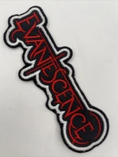 Evanescence Logo Patch: Embroidered, Sew On, 4 1/2” By 1 1/2”