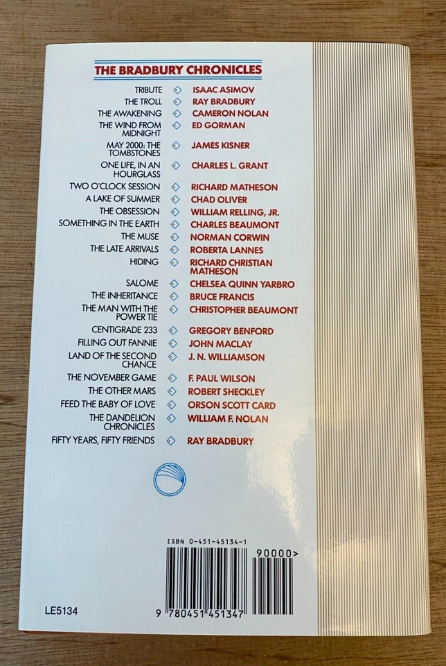THE BRADBURY CHRONICLES 1991 Ray Bradbury, Orson Scott Card, etc. FIRST PRINTING - Image 4 of 4