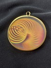 Vintage 1970-80s Dichromate Reflection Hologram Pendant, 3D Slinky Spring ~ Exc! — photo 7