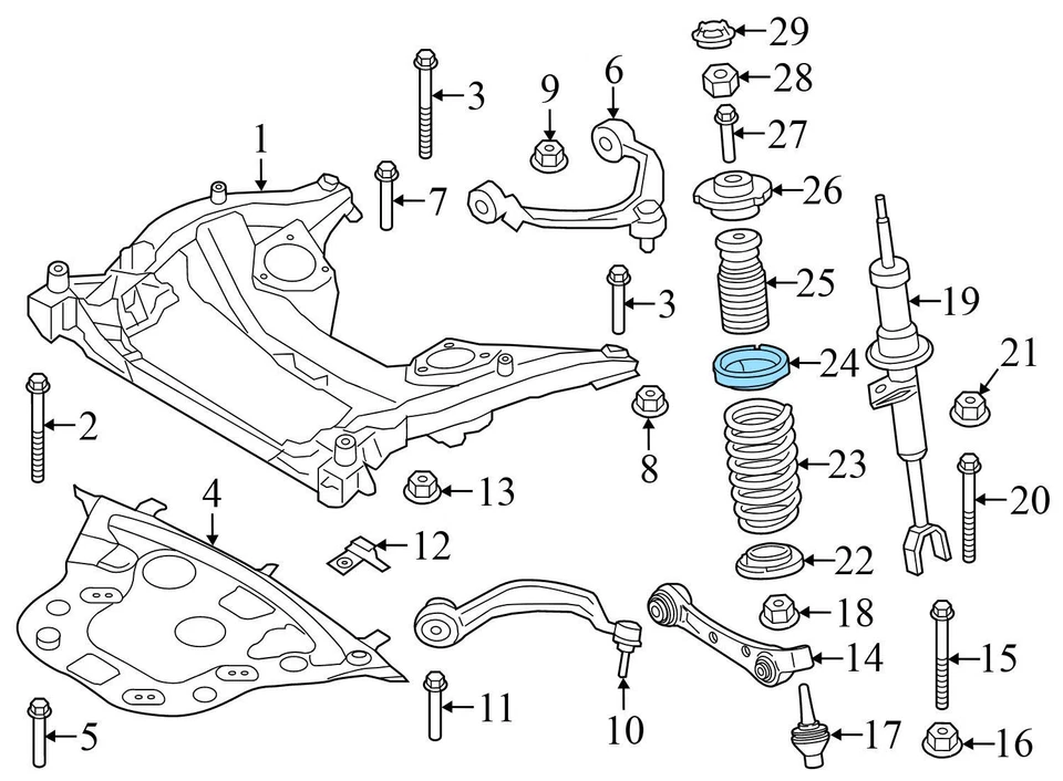 BMW 640I 2013-2019 Gran Cupé - Estabilizador delantero / Barra estabilizadora 6777933 Foto 3 de 4