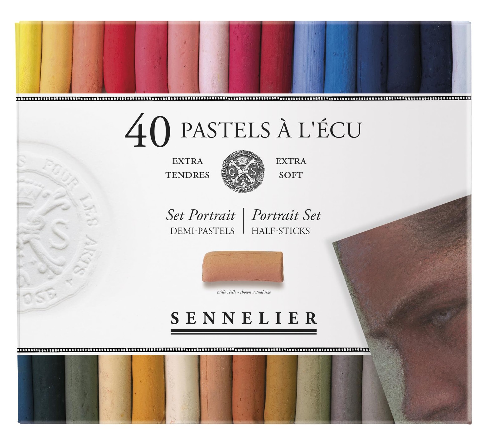 Savoir-Faire Sennelier Soft Pastels Half Stick Set 40/Pkg-Portrait