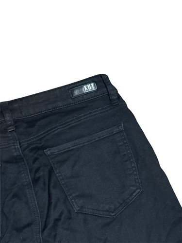 Kut From The Kloth Donna High Rise Skinny Ankle Jeans Women Size 8 Black Preppy - Picture 9 of 10