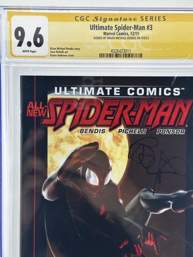 Ultimate Spider-Man #3 (Marvel Comics December 2011) CGC SS 9.6 Michael Bendis - Picture 2 of 3