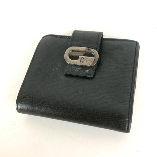 GUCCI Bi-fold Leather Wallet Gunmetal G Logo Hardware from Japan - Picture 2 of 17