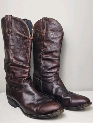 Vtg Durango Boots Men's Size 11 Brown - Metal Toe Rand