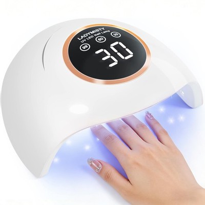 72W UV LED Nail Lamp, 2026 New Upgrade UV Light for Gel Nails with 18 Beads, ...