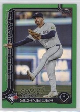 2025 Topps Series 1 Green Rainbow /99 Davis Schneider #342