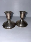 Vintage Pair Towle Sterling Silver #701 Estate Weighted Candlestick Holders